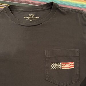 Vineyard Vines Men's Washed Navy Pocket Tee